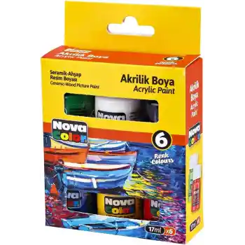 Nova Color Akrilik Boya Şişe 6lı 17 Ml Nc-2006