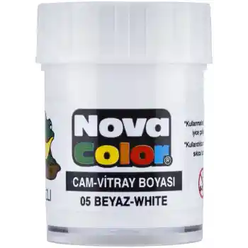 Nova Color Cam Boyası Beyaz Su Bazlı Nc-153