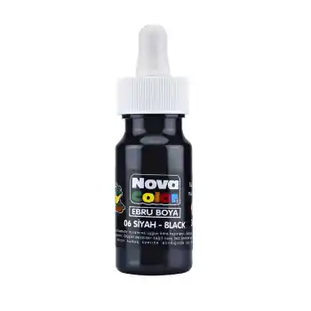 Nova Color Ebru Boyası Siyah Nc-245