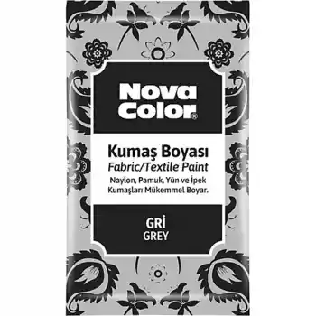 Nova Color Toz Kumaş Boyası Gri 12 Gr Nc-908
