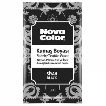 Nova Color Toz Kumaş Boyası Siyah 12 Gr Nc-904