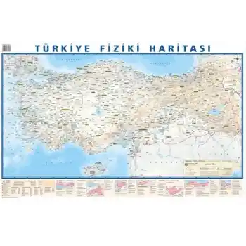 Odak 70x100 Türkiye Siyasi-fiziki Haritası