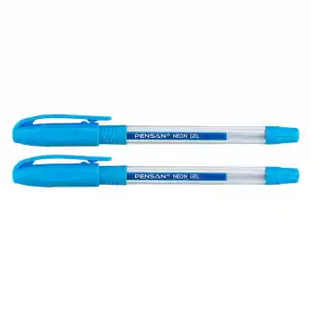 Pensan Neon Gel Kalem Mavi 2290