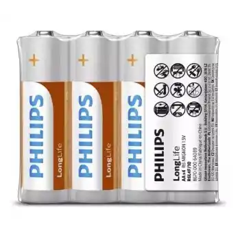 Phılıps R6l4f/10 Longlıfe Çinko Aa Kalem Pil 4 Lü