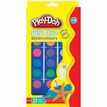Play-doh 21 Renk Sulu Boya Su004