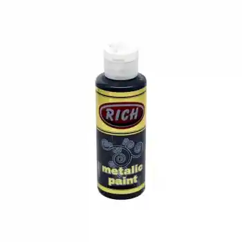 Rıch 0770 Metalik Akrilik Boya 03985 Siyah 120 Cc