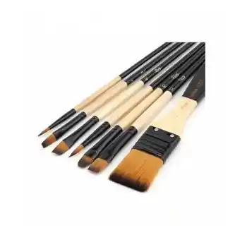 Rıch 11225 Set 1 Zemin Fırçalı Karma 7 Li Fırça Seti 01261