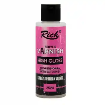 Rıch 2520 Hıgh Gloss Su Bazlı Vernik Parlak 01676 120 Cc