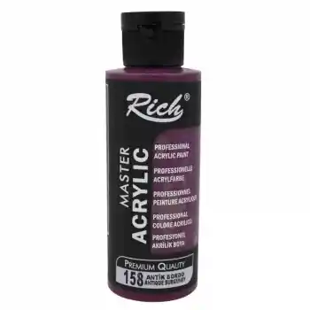 Rıch Akrilik Boya 158 Antik Bordo 120 Cc