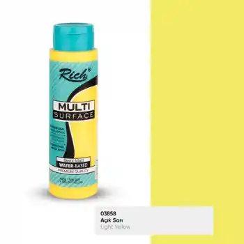 Rıch Multi Akrilik Boya 03858 Açık Sarı 500 Cc