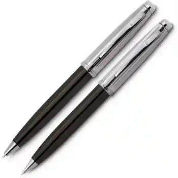 Scrikss 39 Siyah Krom Tükenmez+versatil Kalem Set