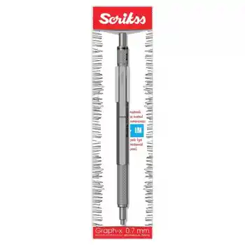 Scrikss Graph-x Saten Gri Metal 0.7 Versatil Kalem