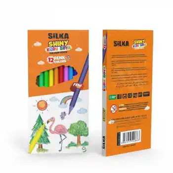 Silka Art.86 Shıny 12 Renk Tam Boy Kuru Boya Kl2-hs12-12