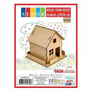 Südor Ahşap Maket Çiftlik Ev Md1-02