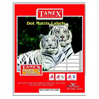 Tanex 17x25 Bilgisayar Etiketi Tn001610