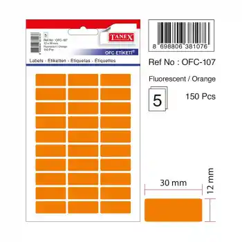 Tanex Ofc-107 Yeşil 12x30 Mm Ofis Etiketi
