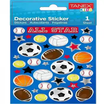 Tanex Spor Top Türleri Serisi Etiket 5 Li