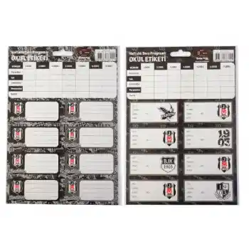 Tmn Taraftar 463644 Bjk Okul Etiketi Ders Programlı 3 Lü