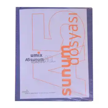 Umix A5 20 Li Lacivert Cepli Sunum Dosyası U1192p-la