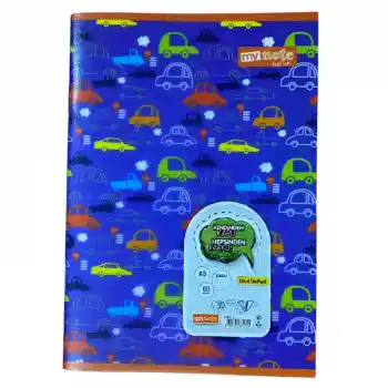 Umur Mynote Arabalar A4 60 Yp Çizgili Pp Kapak Dikişli Defter Marbpp-a460-ç