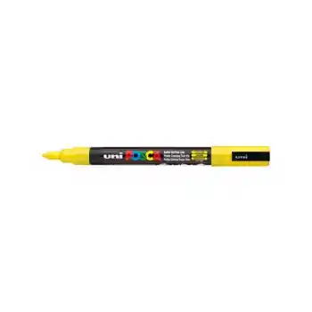 Uni-ball Pc-3m Posca Su Bazlı Marker Güneş Sarısı 0.9