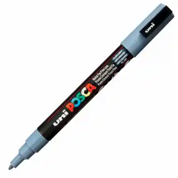 Uni-ball Pc-3m Posca Su Bazlı Marker Kurş.gri 0.9