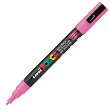 Uni-ball Pc-3m Posca Su Bazlı Marker Pembe 0.9