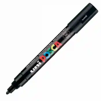 Uni-ball Pc-5m-posca Su Bazlı Marker Siyah 1.8