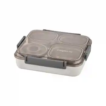 Vagon Lıfe Vgn 7080 Çelik Beslenme Kabı (lunch Box) Dört Bölmeli 1200 Ml
