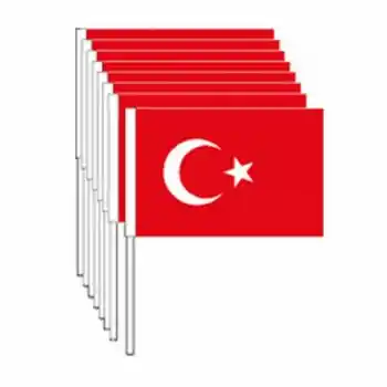 Vatan Küçük Çıtalı Kağıt Türk Bayrak 80 Li Vt801