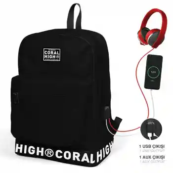 Yaygan 24101 Coral Hıgh Sırt Çantası Usb+aux