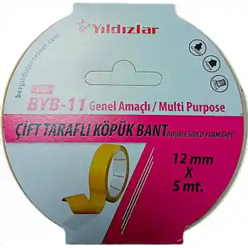 Yıldızlar 12x5 Çift Taraflı Köpük Bant Byb-11