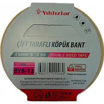 Yıldızlar 15x5 Çift Taraflı Köpük Bant Byb-12