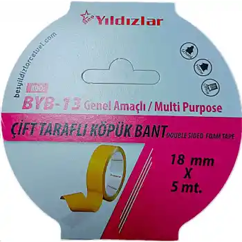 Yıldızlar 18x5 Çift Taraflı Köpük Bant Byb-13