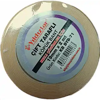 Yıldızlar 19x2 Çift Taraflı Köpük Bant Byb-71