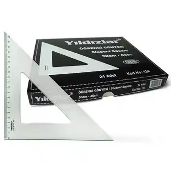 Yıldızlar Öğrenci Gönyesi 30 Cm 45 Cc Kod.134