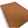 2027 Spiralli 20x28 Haftalık Çizgili Ajanda Thermo Deri TABA Renk