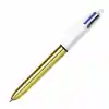 Bic 4 Renk Fonksiyonlu Altın Gövde Tükenmez Kalem 982878