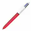 Bic 4 Renk Fonksiyonlu Kırmzı Gövde Tükenmez Kalem 982877