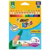 Bic Evolutıon 12 Renk Jumbo Üçgen Kuru Boya Kalemi 82973511 (özel Fiyat)