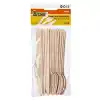 Brons Ahşap Çatal Kaşık Bıçak Seti Naturel Br-920