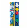 Carıoca 40433 Tempera Suluboya Yıkanabilir Fırçalı 25 Ml 6 Renk Karışık