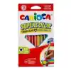 Carioca Supercolor Maxı Üçgen Kuru Boya Kalemi 12li 43451