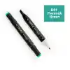 Del Rey Twın Marker Bg61 Peacock Green Çift Uçlu Grafik Kalemi Mn-dr061