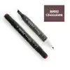 Del Rey Twın Marker Br92 Chocolate Çift Uçlu Grafik Kalemi Mn-dr092