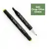 Del Rey Twın Marker G43 Deep Olive Green Çift Uçlu Grafik Kalemi Mn-dr043