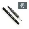 Del Rey Twın Marker Gg7 Green Grey Çift Uçlu Grafik Kalemi Mn-drgg7