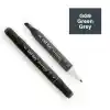 Del Rey Twın Marker Gg9 Green Grey Çift Uçlu Grafik Kalemi Mn-drgg9