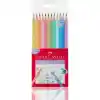 Faber 12 Renk Üçgen Kuru Boya Pastel Renkler 116313