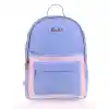 Kaukko K1538 Magıcal Sırt Çantası Simli Floral Mavi
